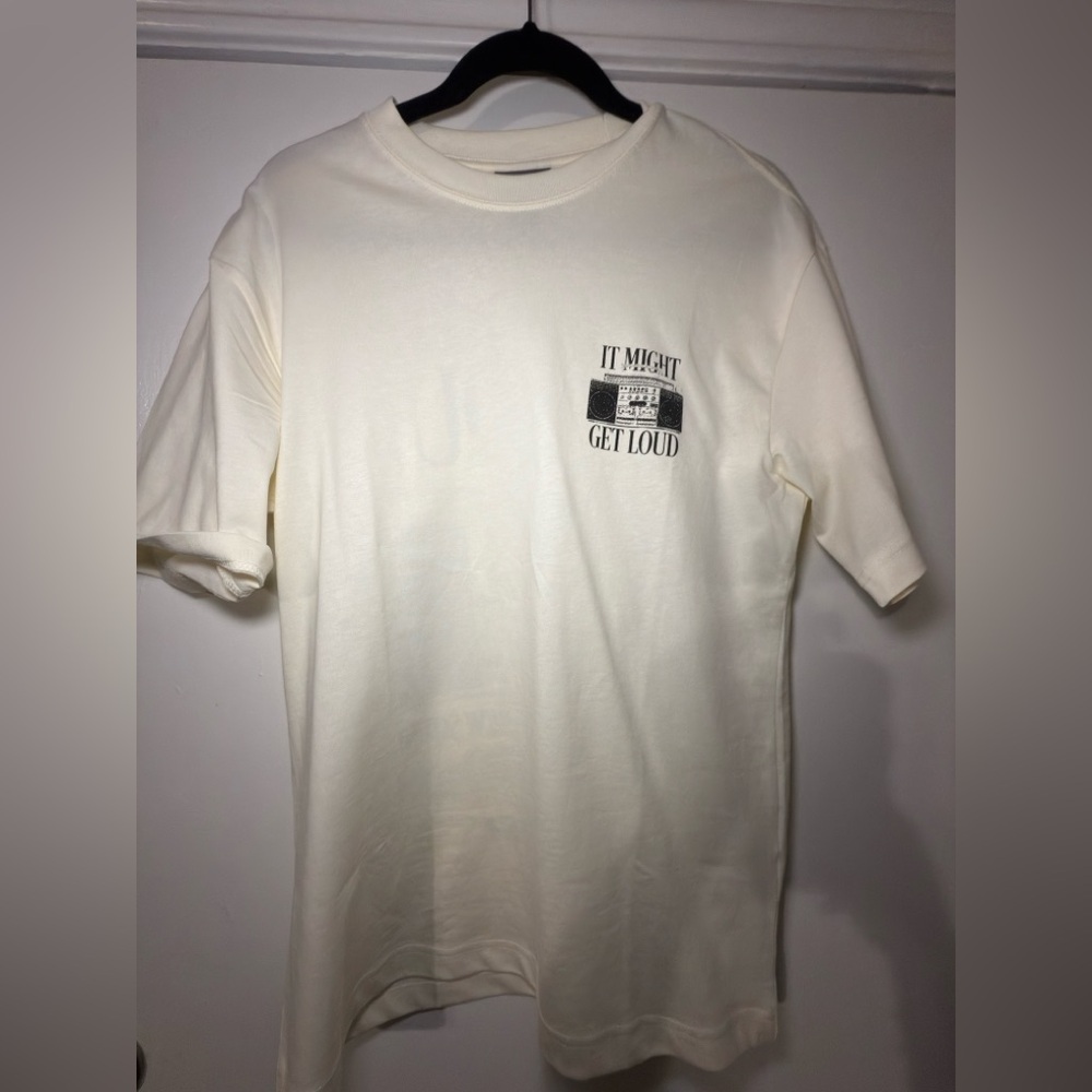 H&M Off-White Loose Fit Top